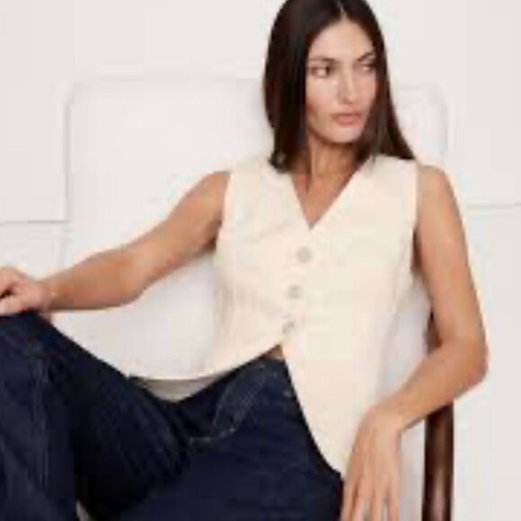 NWT Banana Republic Everywhere Ponte Vest - Picture 2 of 11